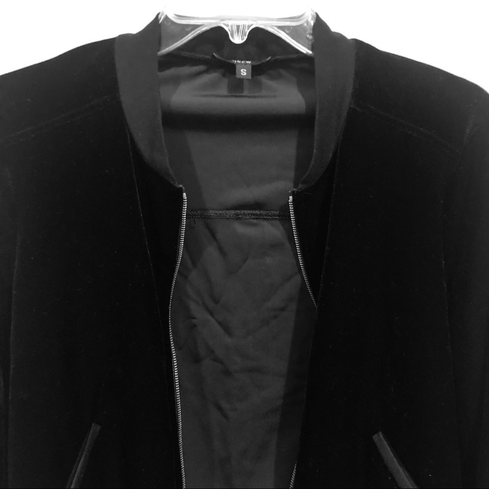 DREW I Anthropology I Velour Black Bomber … - Picture 5 of 9